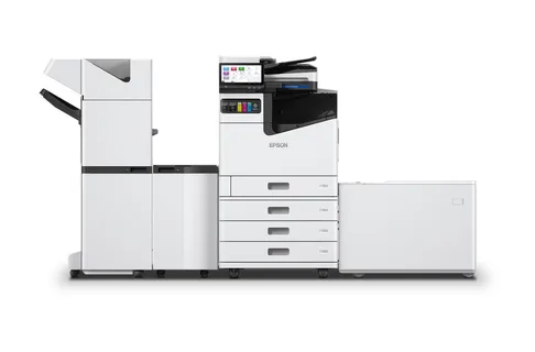 Epson AM-C10000 Enterprise colour multifunction printing line with feeding and finishing units