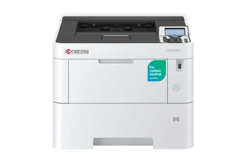 Kyocera ECOSYS PA series A4 mono printer with carbon neutral badge