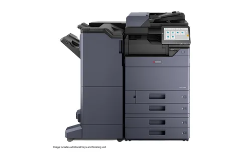 Kyocera TASKalfa MZ series A3 colour multifunction printer with additional trays and finishing unit