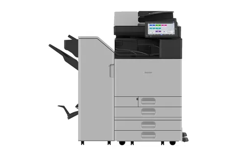 Ricoh IM C series A3 colour multifunction printer with finisher
